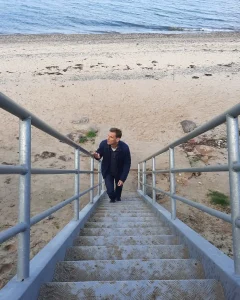 Treppe auf der Insel Rügen