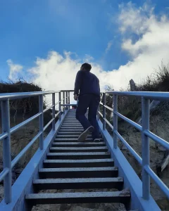 Treppe auf der Insel Rügen